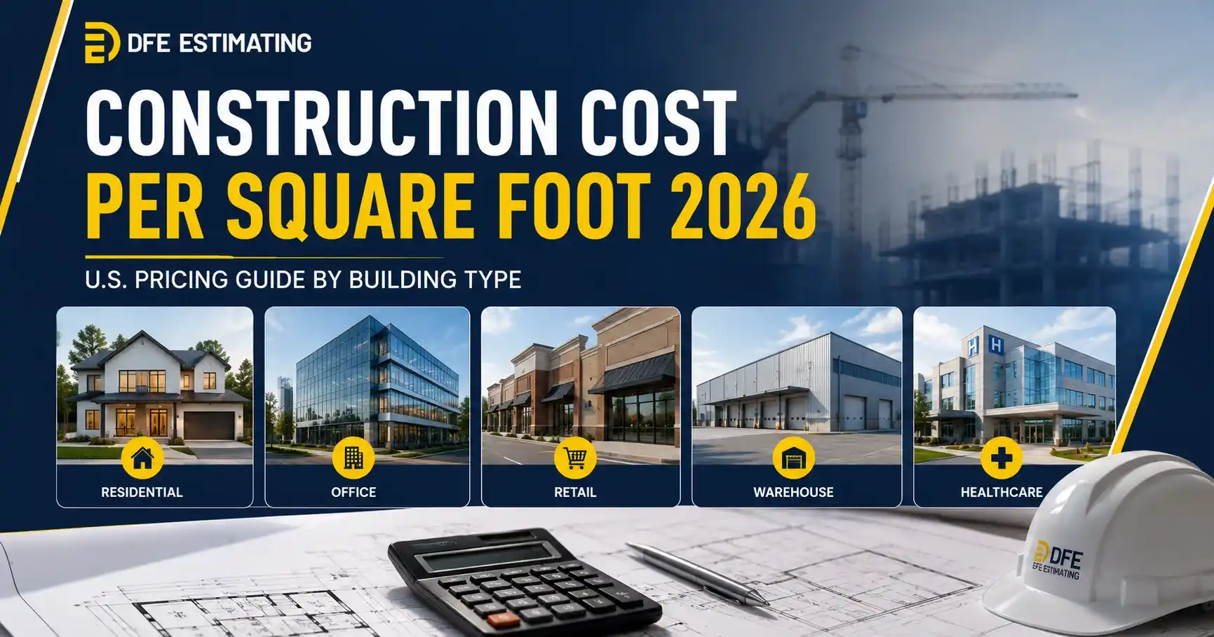 Construction cost per square foot analysis for 2026 building projects